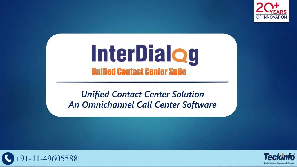 unified contact center solution an omnichannel