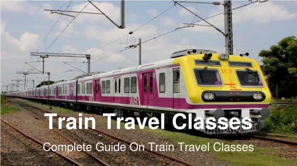 Train Travel Classes