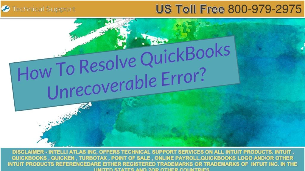 how to resolve quickbooks unrecoverable error