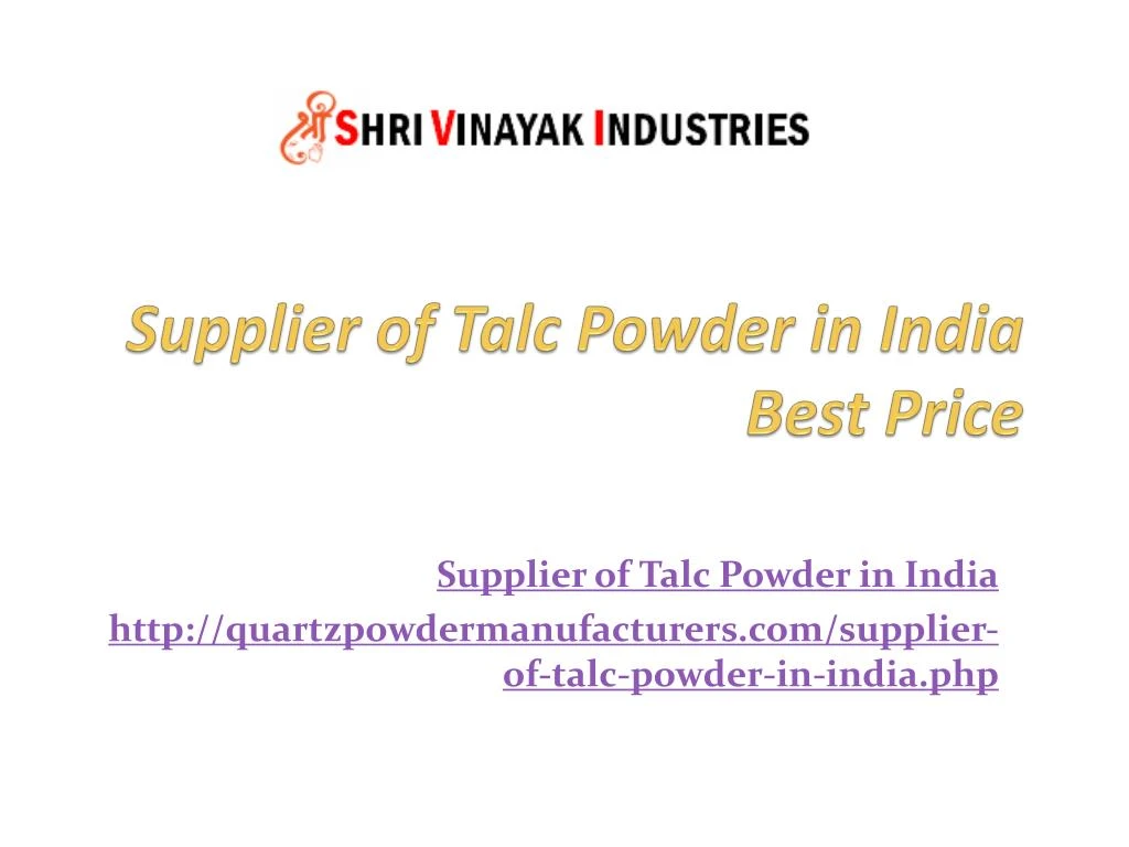 supplier of talc powder in india best price