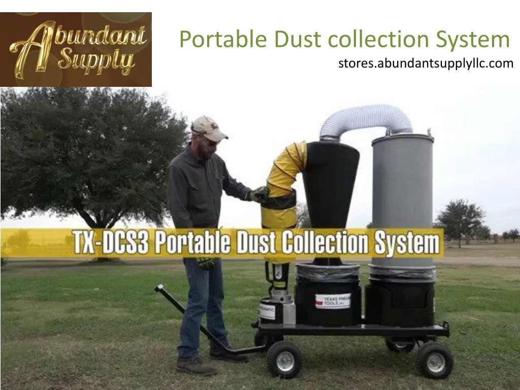 portable dust collection system stores