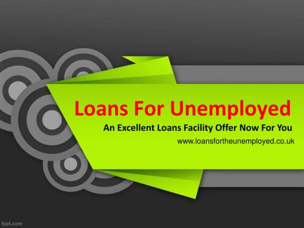 Bad Credit Payday Loans - Derive Up to Â£1000 For Small Crisis Via Loans For Unemployed UK