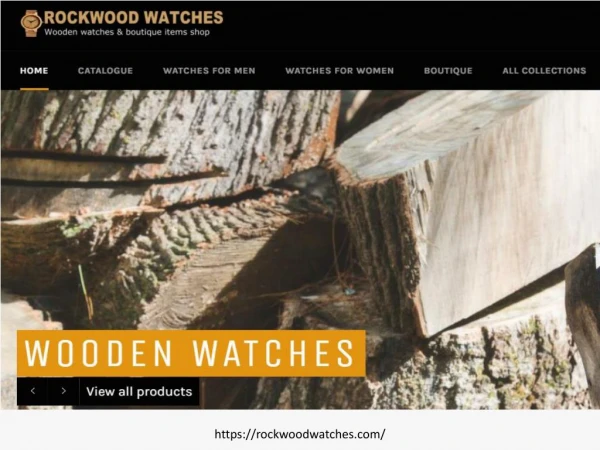 RockWood Watches - Wooden watches & boutique items shop online