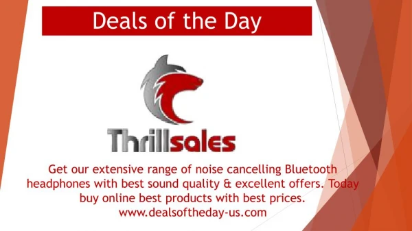 Noise Cancelling Bluetooth Headphones | Deals of the Day
