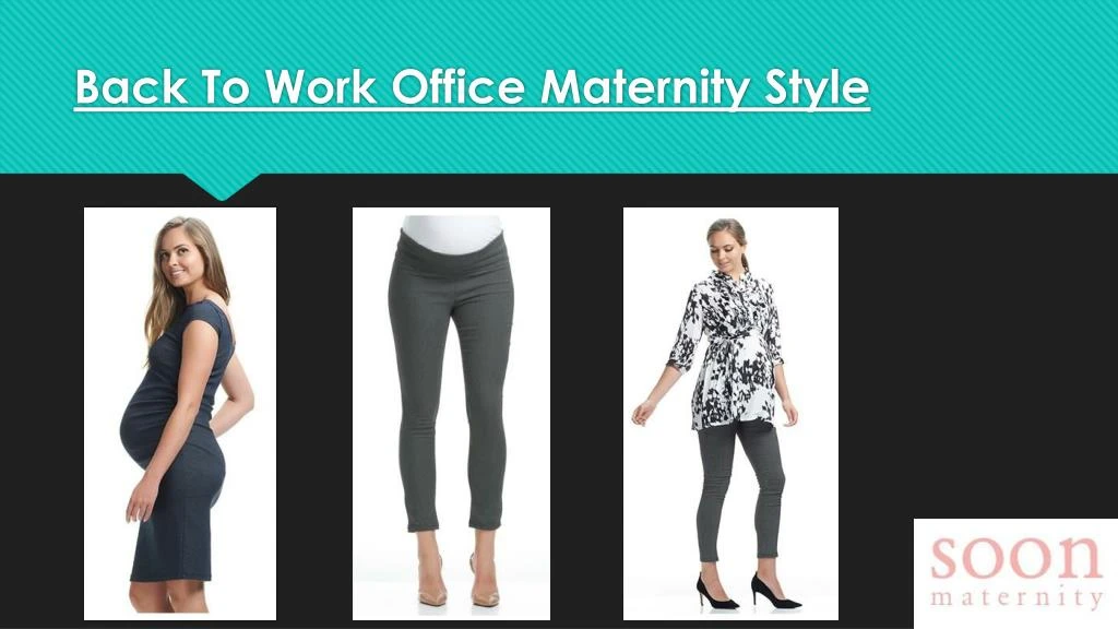 back to work office maternity style