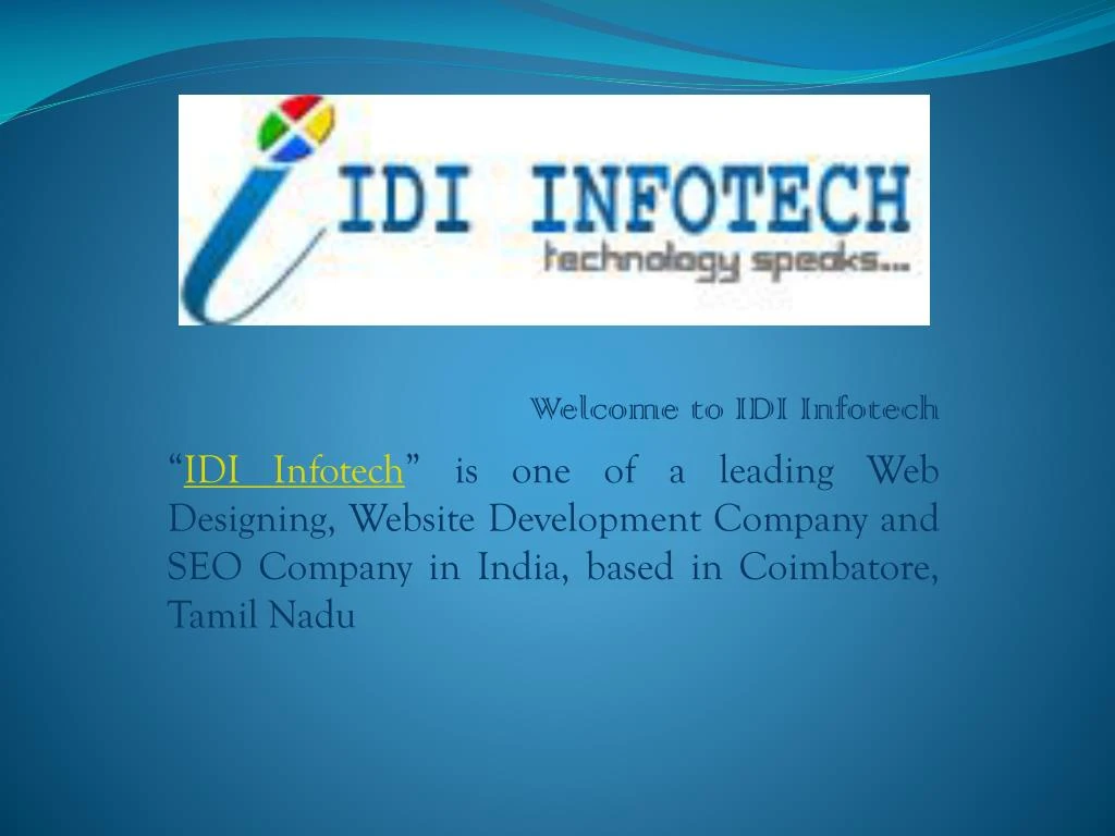 welcome to idi infotech idi infotech