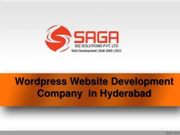 wordpress web development company in Hyderabad, Best wordpress website design service providers in Hyderabad â€“ Saga B