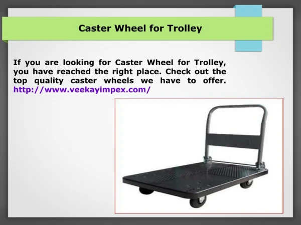 Pu Caster Wheel