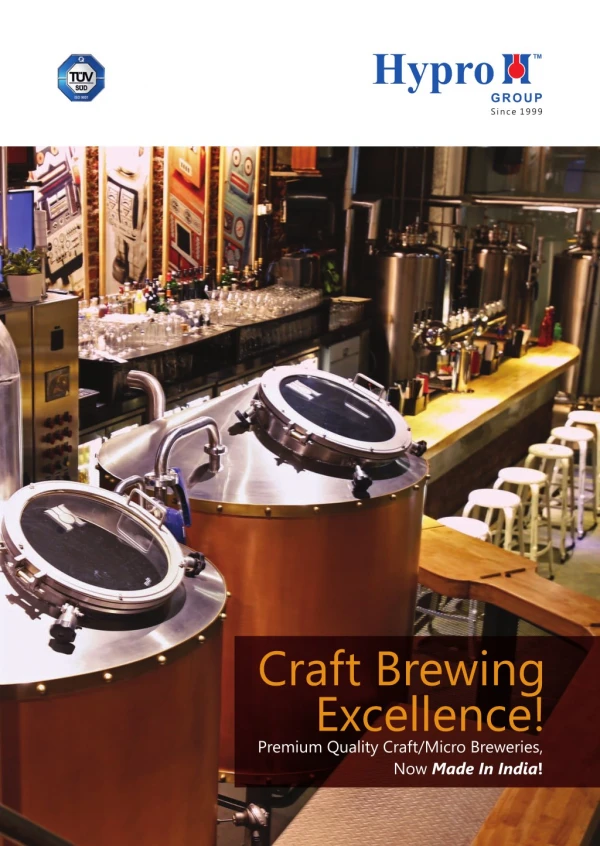 Craft Brewery Manufacturing Plant - Hypro Group