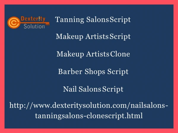 Nail Salons Script - Tanning Salons Script | Makeup Artists Clone | Makeup Artists Script | Barber Shops Script