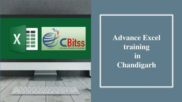 Advance Excel training in Chandigarh