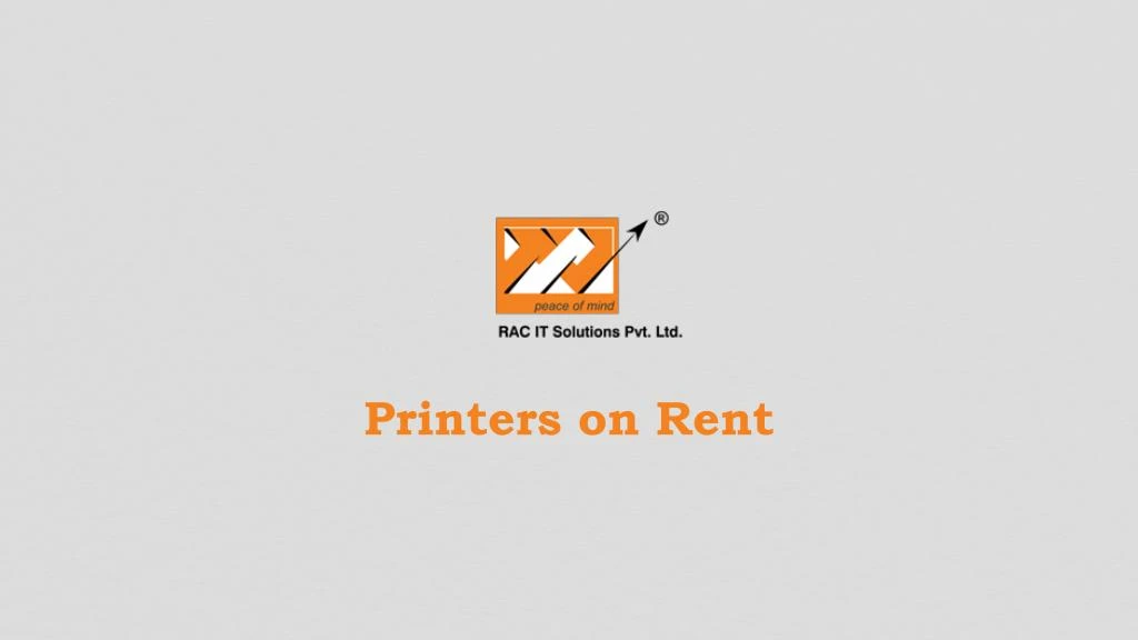 printers on rent
