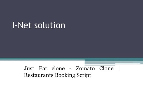 Zomato Clone | Restaurants Booking Script