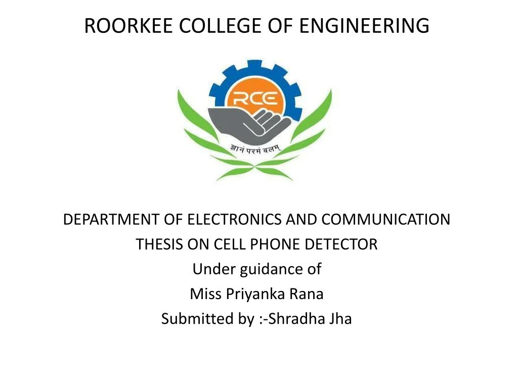 roorkee college of engineering department