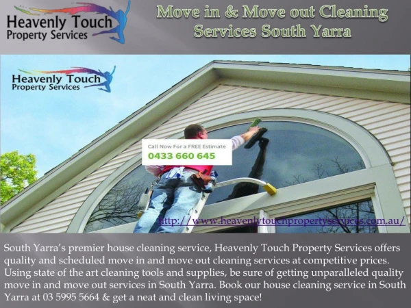 Move in & Move out Cleaning Services in South Yarra