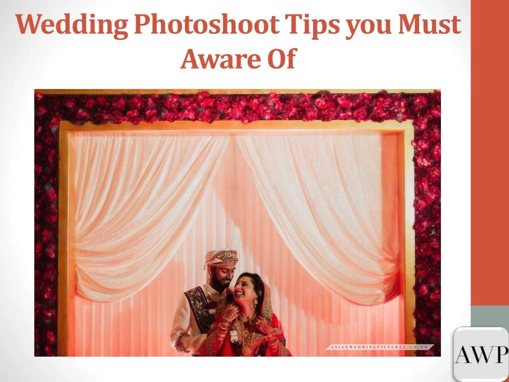 wedding photoshoot tips you must aware of