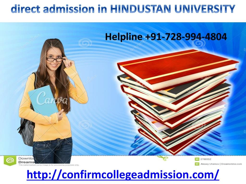 direct admission in hindustan university