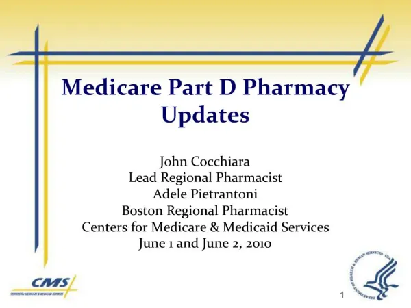 Medicare Part D Pharmacy Updates