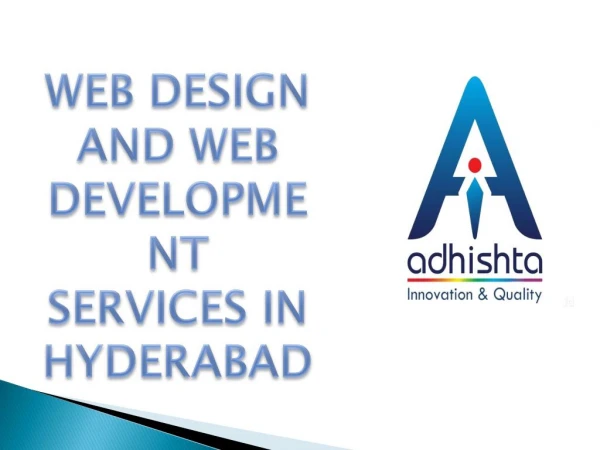 Website Design and Web Development Services in Hyderabad