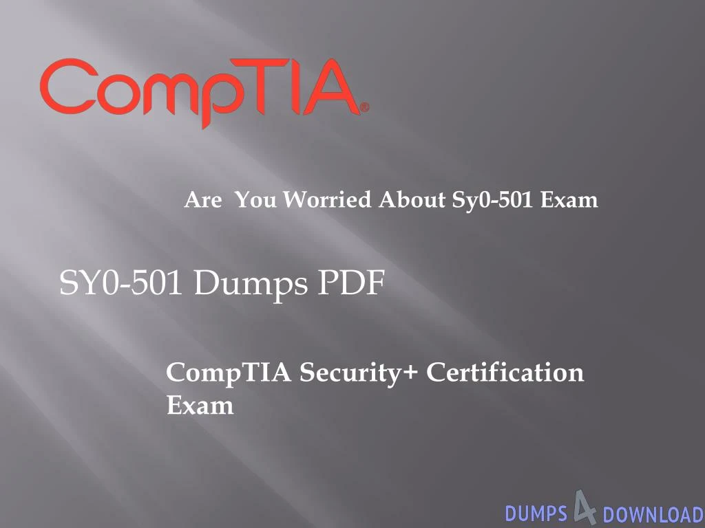 are you worried about sy0 501 exam