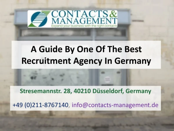 A Guide By One Of The Best Recruitment Agency In Germany