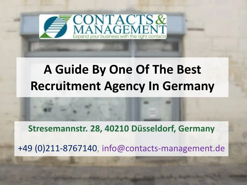 a guide by one of the best recruitment agency