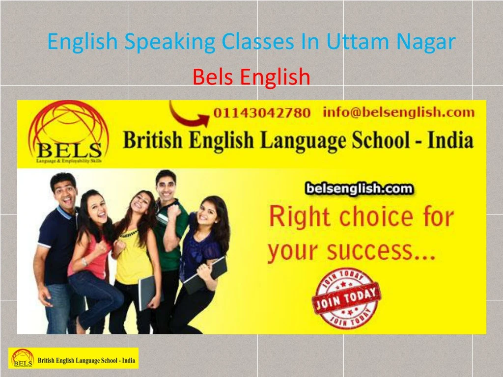 english speaking classes in uttam nagar bels