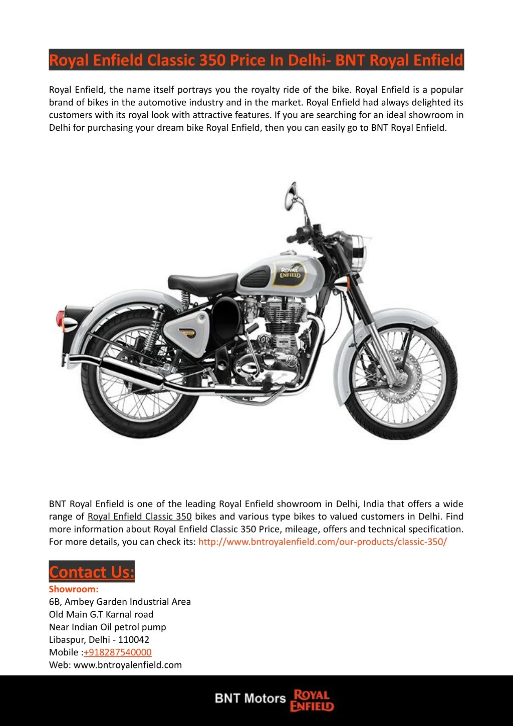 royal enfield classic 350 price in delhi