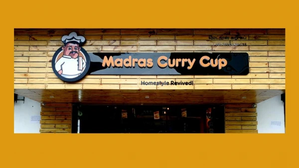 South Indian Restaurant in Chennai - Madras Curry Cup