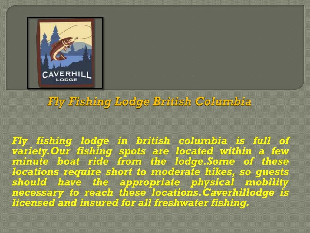 fly fishing lodge british columbia