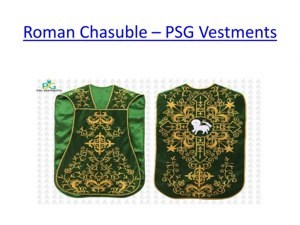 Roman chasuble-PSG vestments