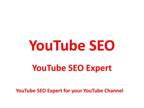 Youtube SEO Services YouTube SEO Video SEO Services
