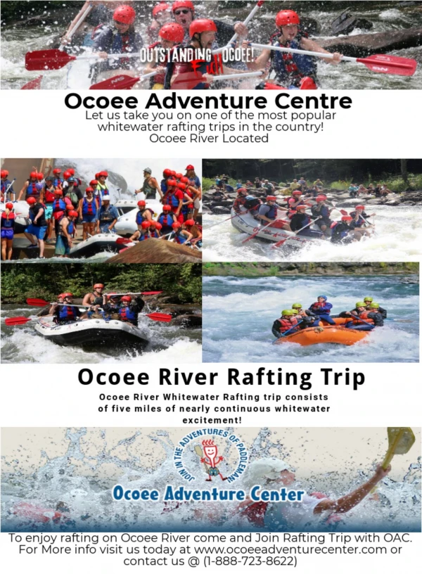 Join Ocoee River Rafting Trip