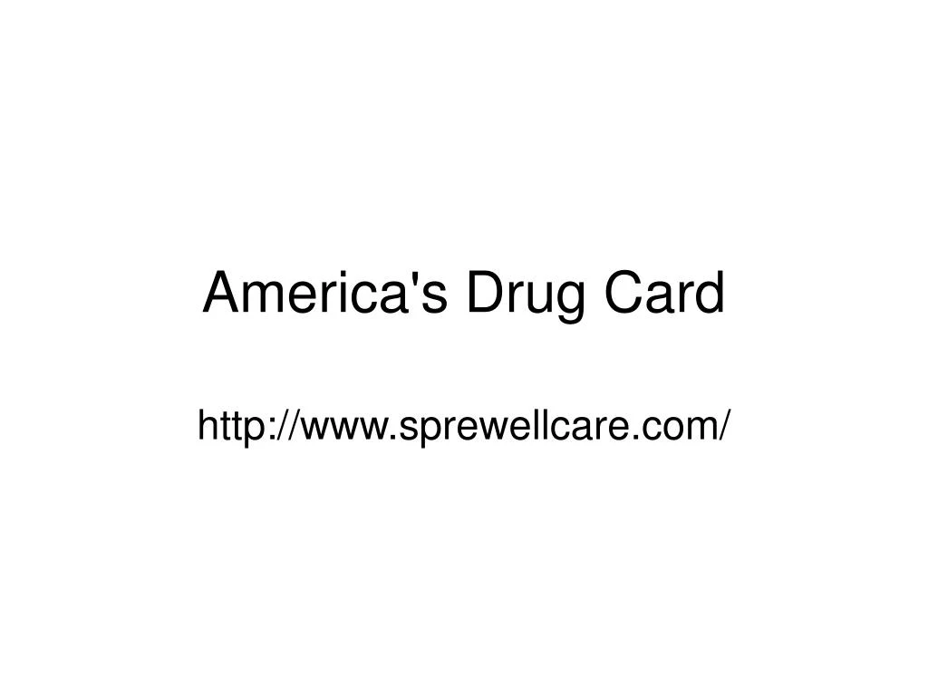 america s drug card