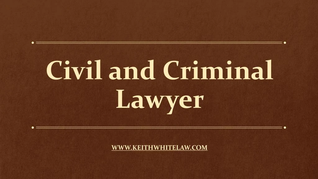 civil and criminal lawyer