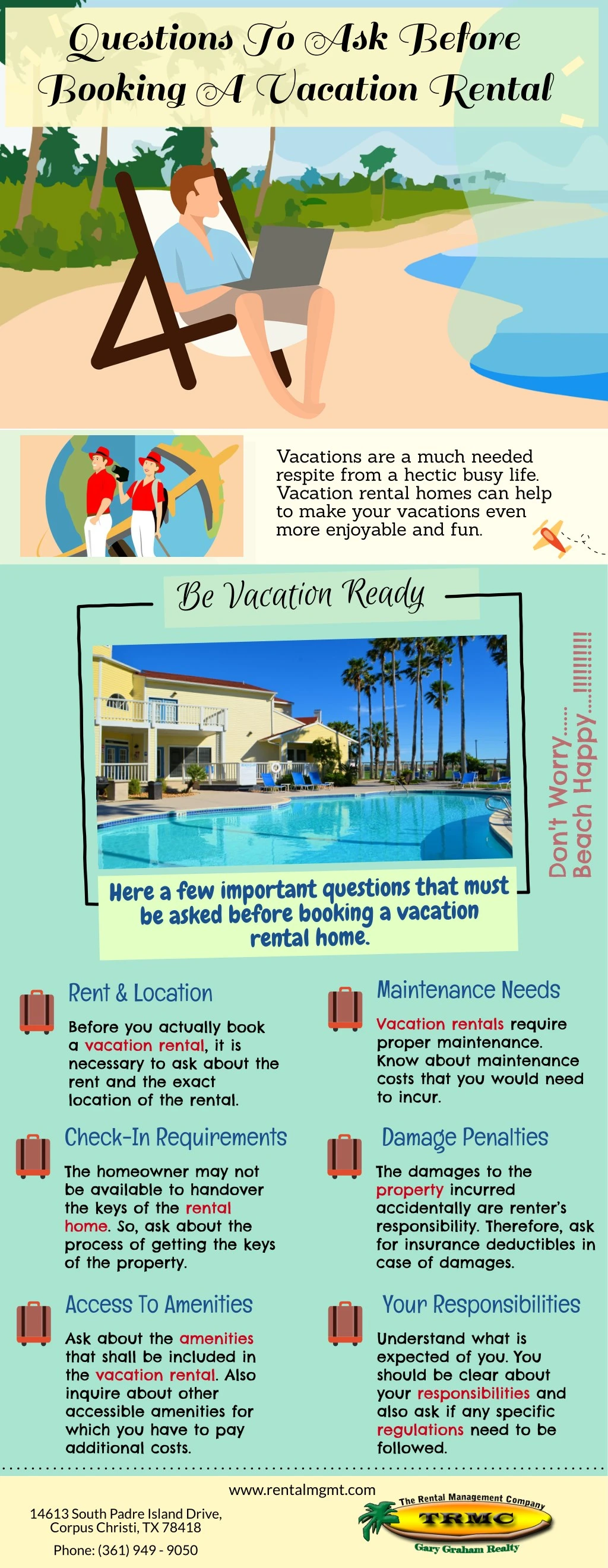 questions to ask before booking a vacation rental