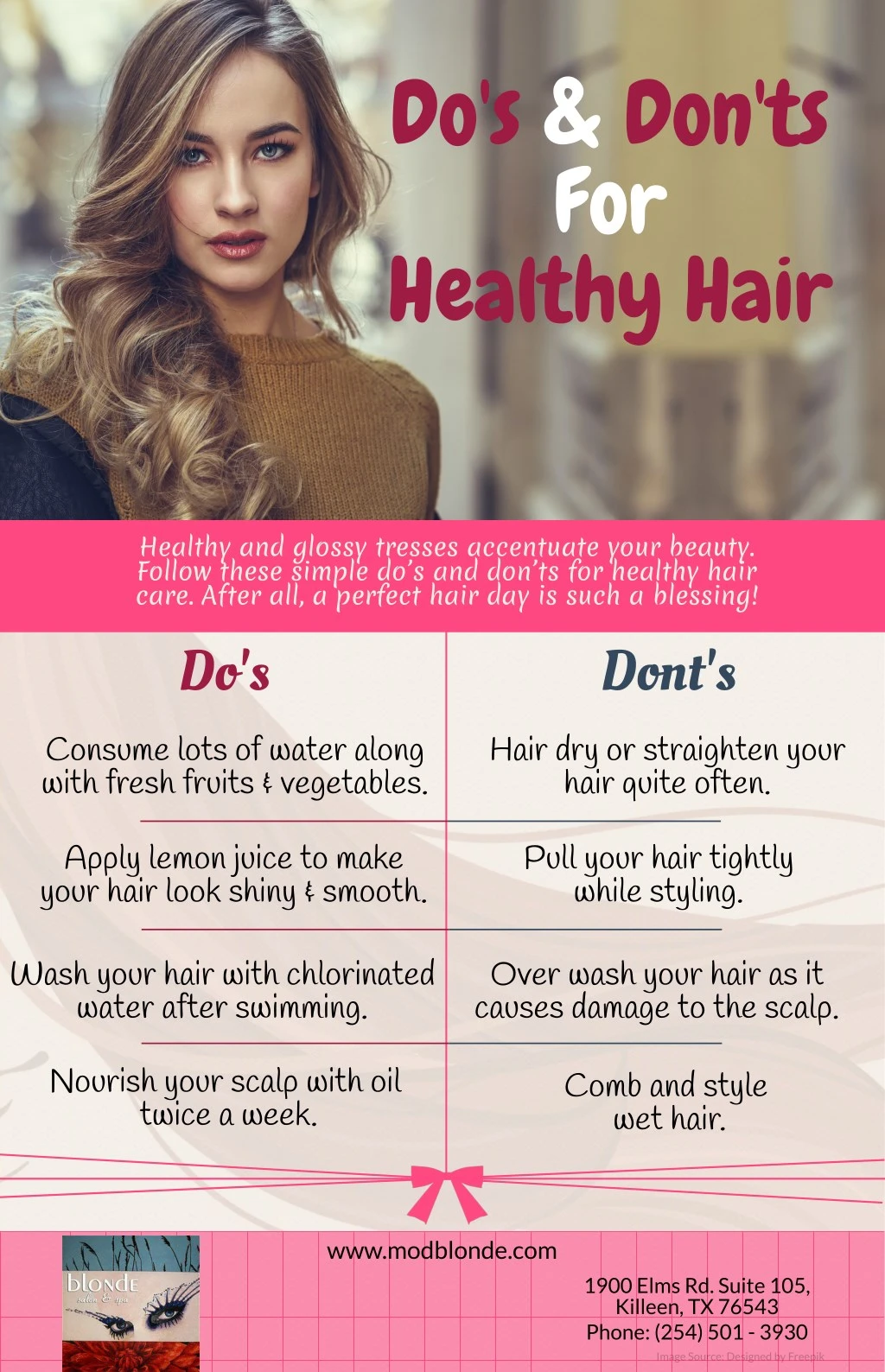 do s don ts for healthy hair