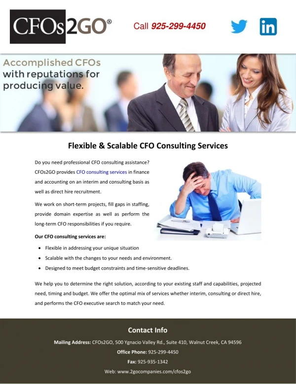 Flexible & Scalable CFO Consulting Services