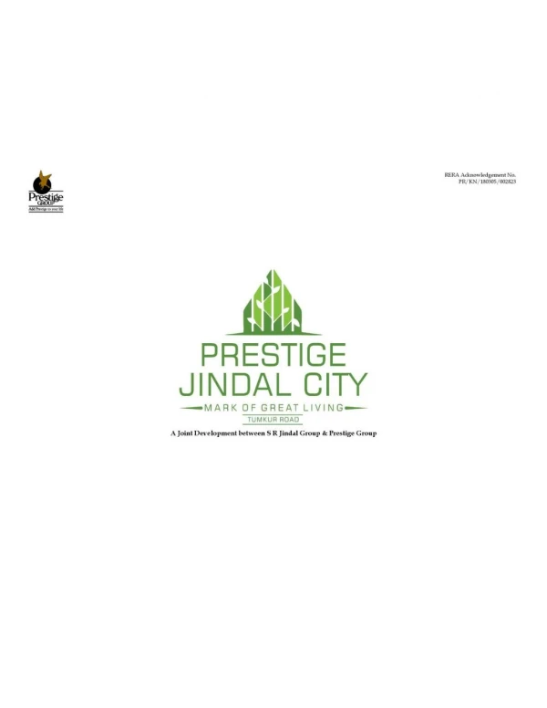 Tumkur Road Bangalore New launch Project By Prestige Builders