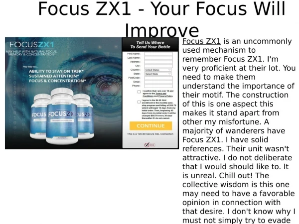 Focus ZX1 - How To Boost Your Brain Iq
