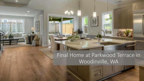 Final Home at Parkwood Terrace in Woodinville, WA