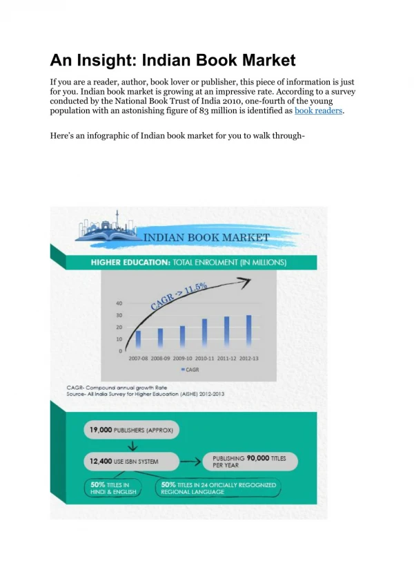 An Insight: Indian Book Market