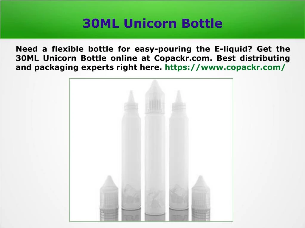 30ml unicorn bottle