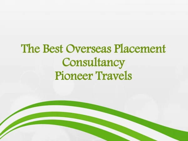 Overseas Placement Agency