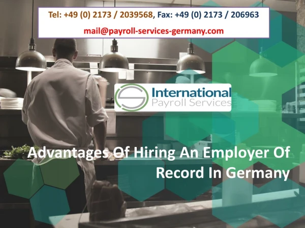 Advantages Of Hiring An Employer Of Record In Germany