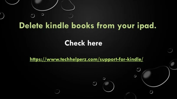 Delete kindle books from your ipad.