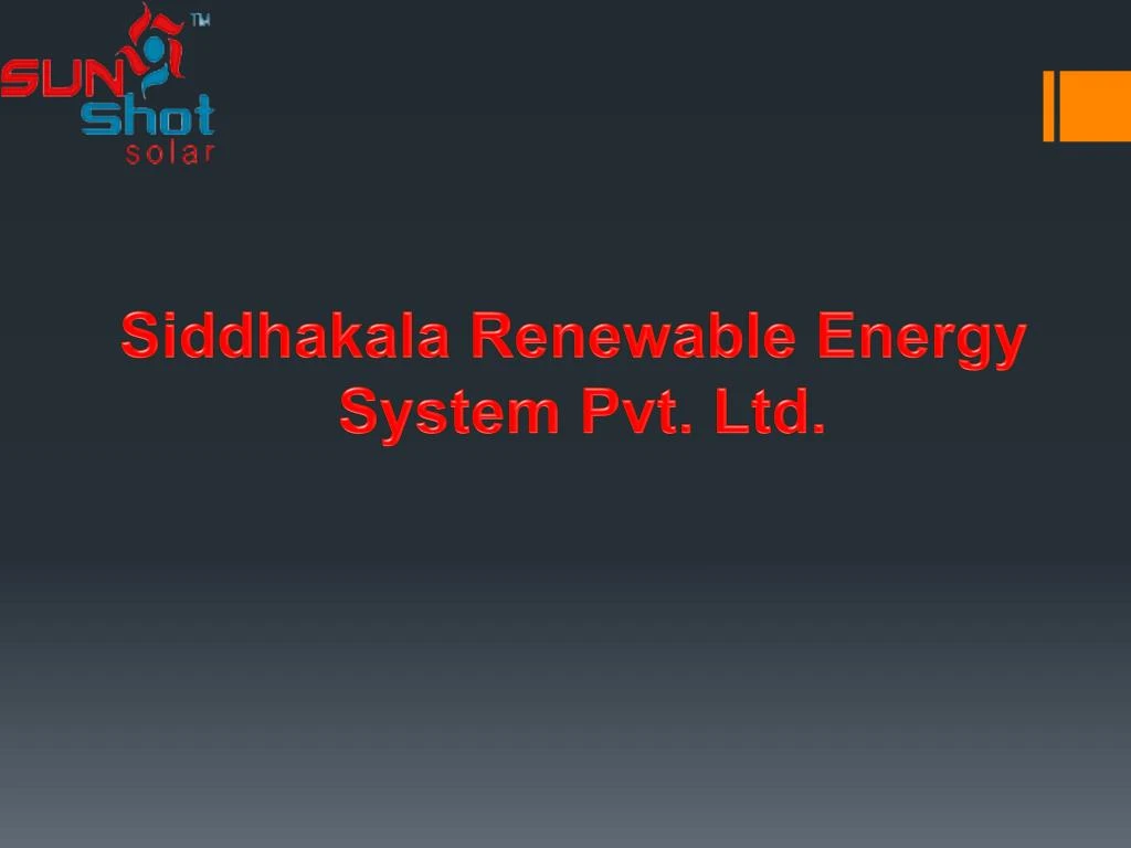 siddhakala renewable energy system pvt ltd