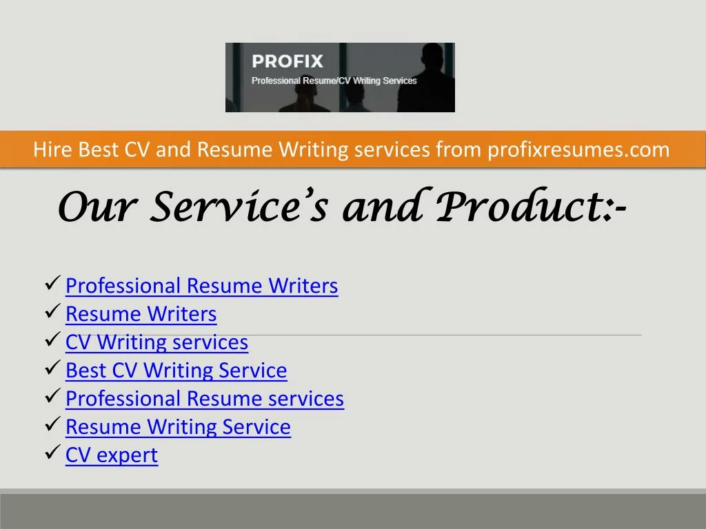 hire best cv and resume writing services from