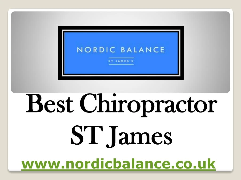 best chiropractor st james