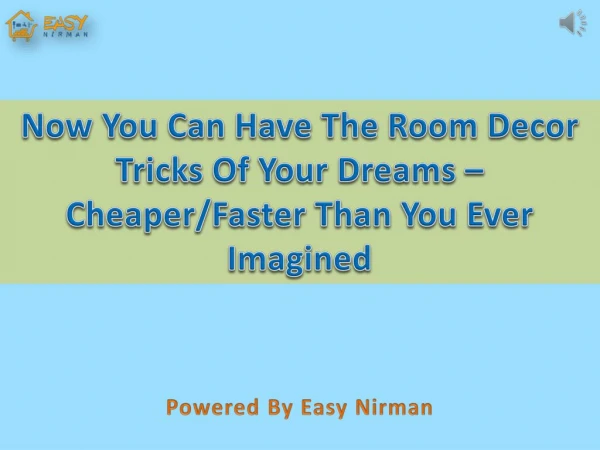 Now You Can Have The Room Decor Tricks Of Your Dreams - Cheaper or Faster Than You Ever Imagined